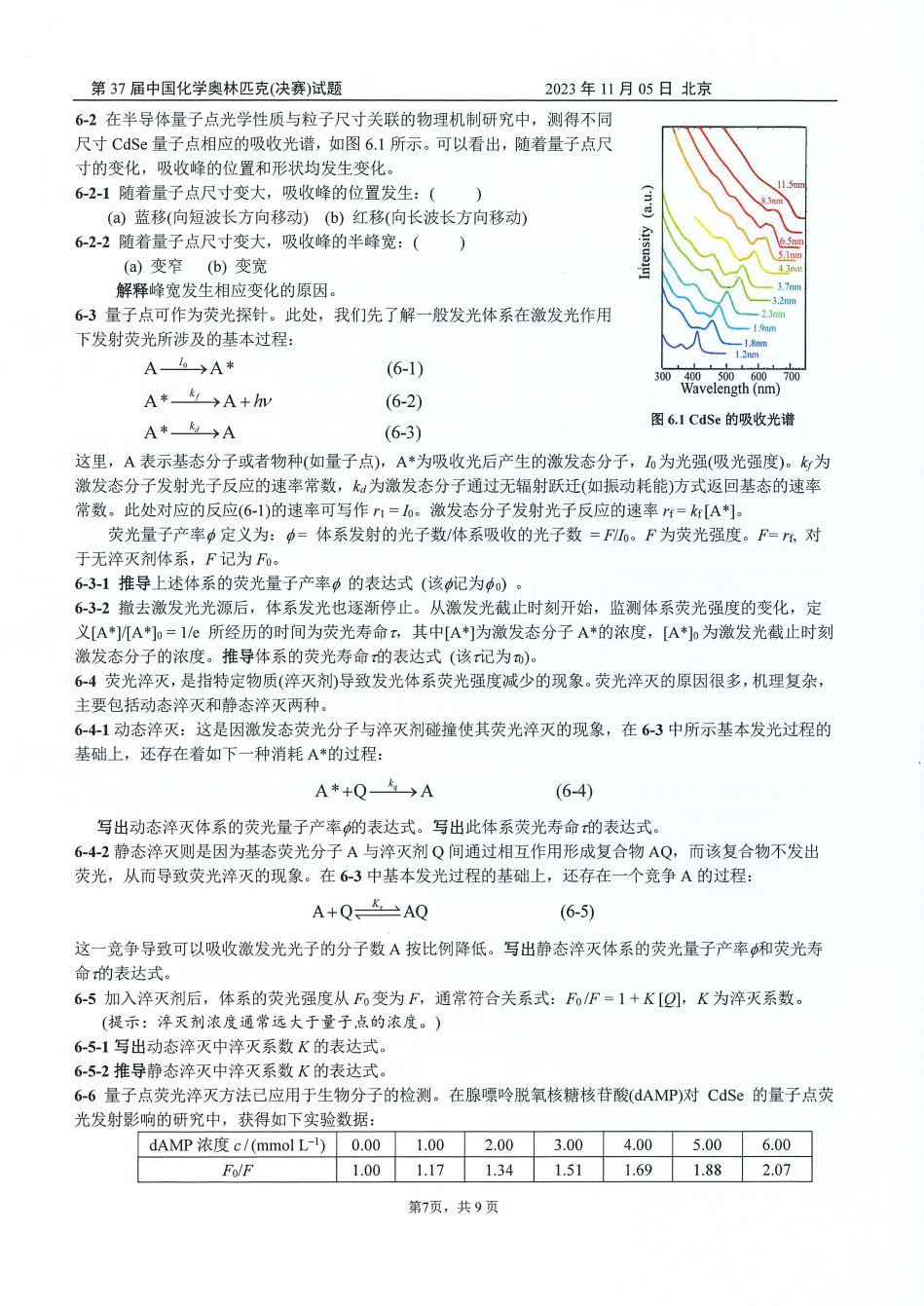 第37屆中國化學奧林匹克決(jue) 賽第二場考試題目公布！明日可查本場成績