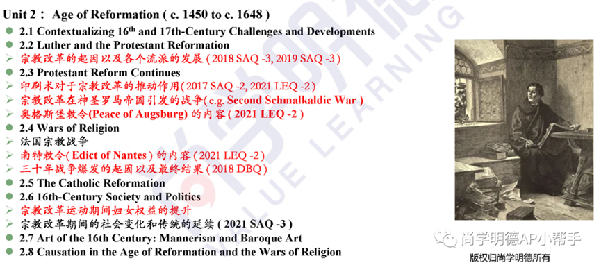 AP考生必讀 | 2024AP歐洲史考試，各單元重難點及備考計劃建議！