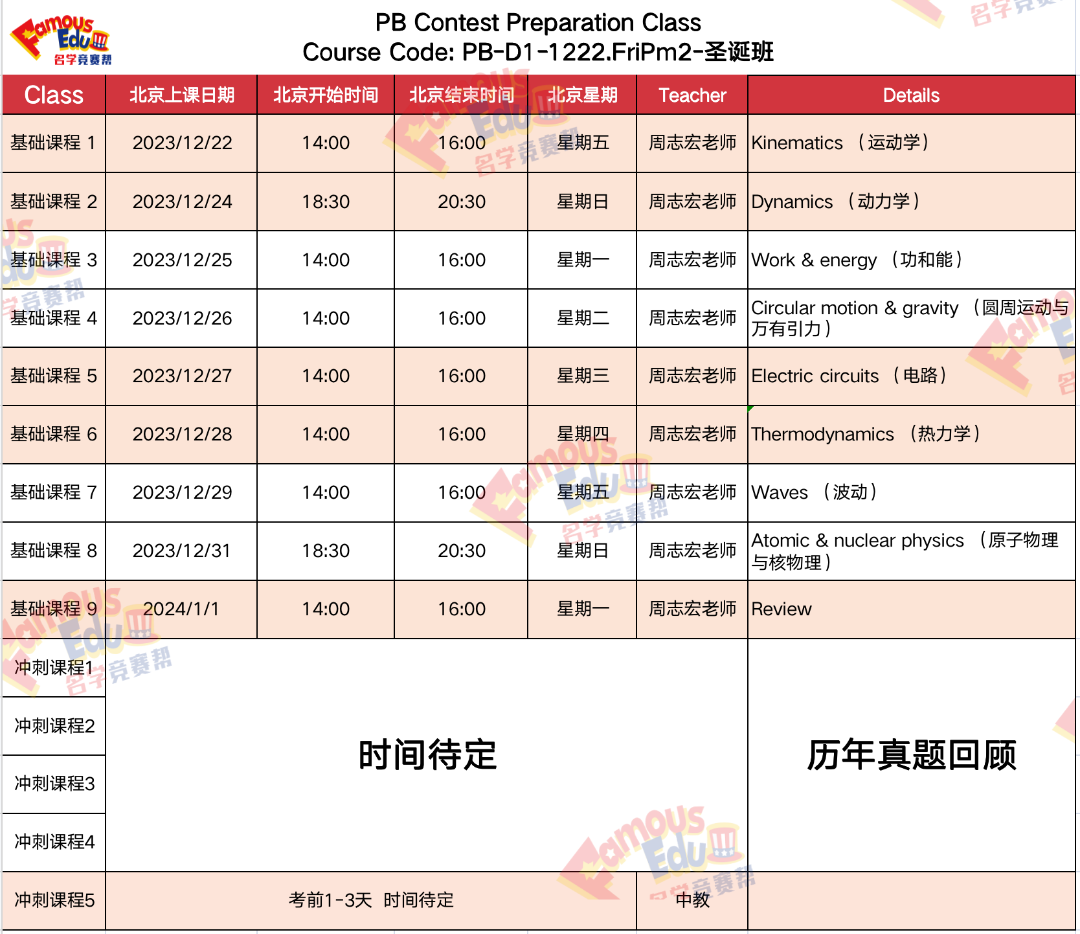 開課通知 | 國際物理競賽“頂流”之一，PB物理碗相當於(yu) 國內(nei) 什麽(me) 水平？