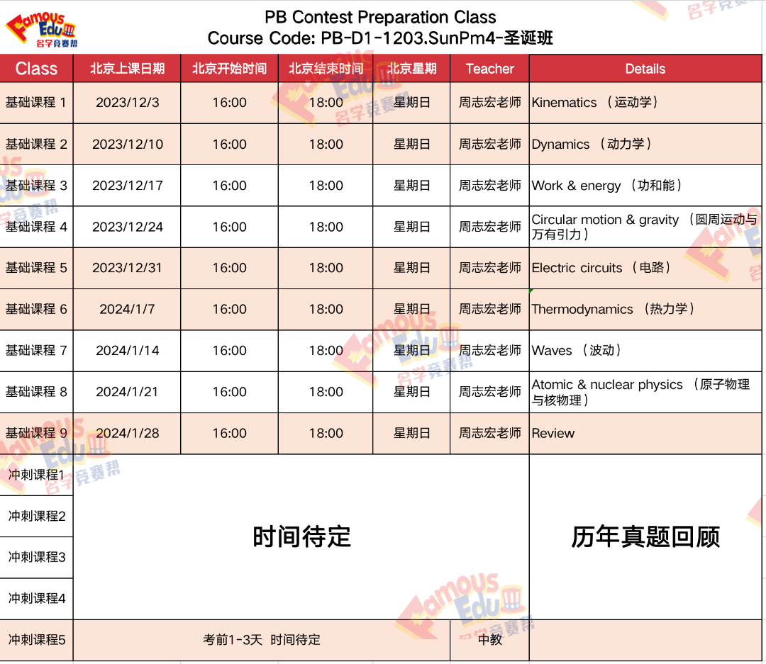 開課通知 | 國際物理競賽“頂流”之一，PB物理碗相當於(yu) 國內(nei) 什麽(me) 水平？