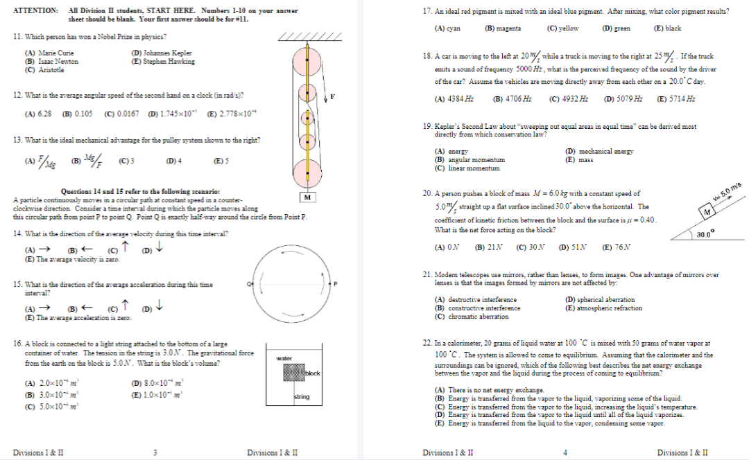 物理碗競賽曆年分數線是多少？Physics Bowl培訓線上/線下/班課/1對1