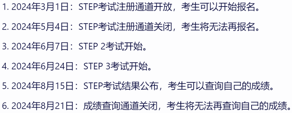 2024年STEP考試時間新鮮出爐！考試主辦方變更為(wei) OCR考試局！