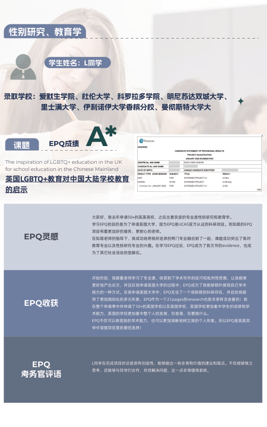 【官方合作】什麽(me) 是EPQ？EPQ流程和評分標準一文詳解！