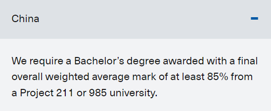 全網整理英國QS前100大學碩士，申請最低要求！