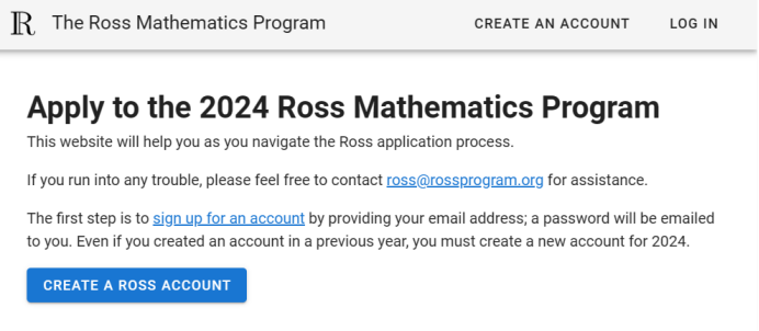 重磅！2024ROSS羅斯數學營申請已開放！今年截止日期提早了半個(ge) 月！