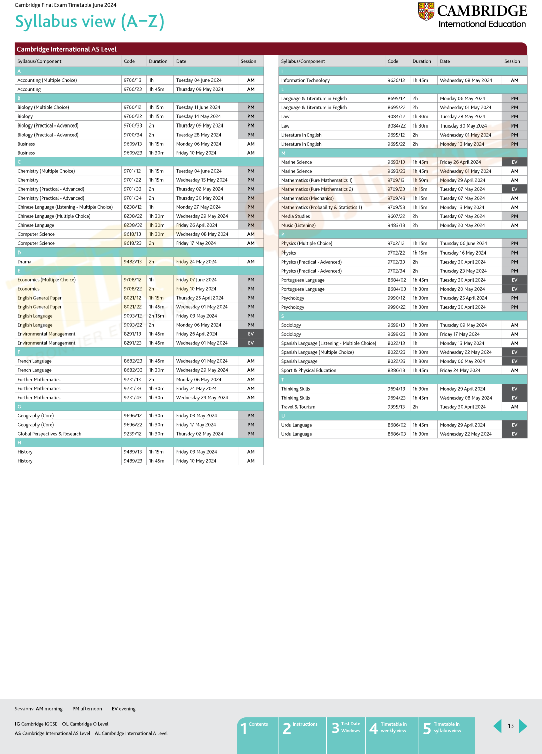 @全體(ti) Alevel考生｜2024夏季大考報名開始啦！5個(ge) 科目將啟用新考綱！