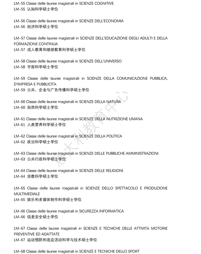 2024/25學年起，意大利大學學位課程改革