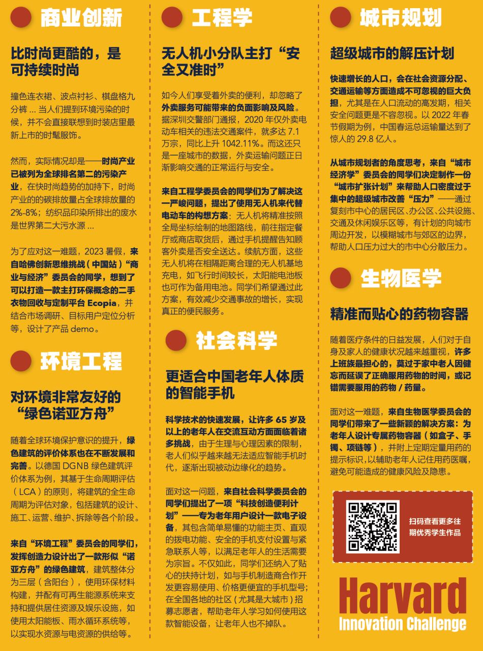 【6-9年級必衝(chong) 】哈佛創新挑戰（全國選拔輪）注冊(ce) 僅(jin) 剩最後14天！