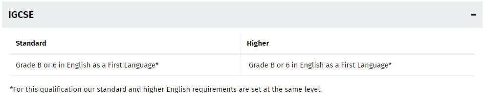 什麽(me) ？G5全麵提高語言要求，目前隻有一所認可ESL抵雅思?!