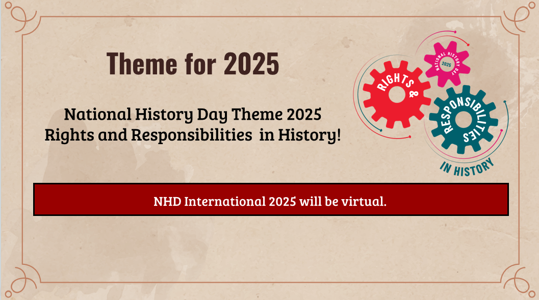 最新！2025NHD新賽季主題公布，聚焦曆史中的權利與(yu) 責任！