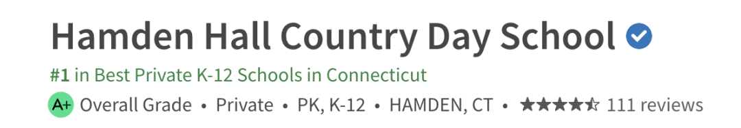 美東(dong) 優(you) 質走讀推薦｜康州私立K-12學校第1·學術卓越【Hamden Hall Country Day School 】