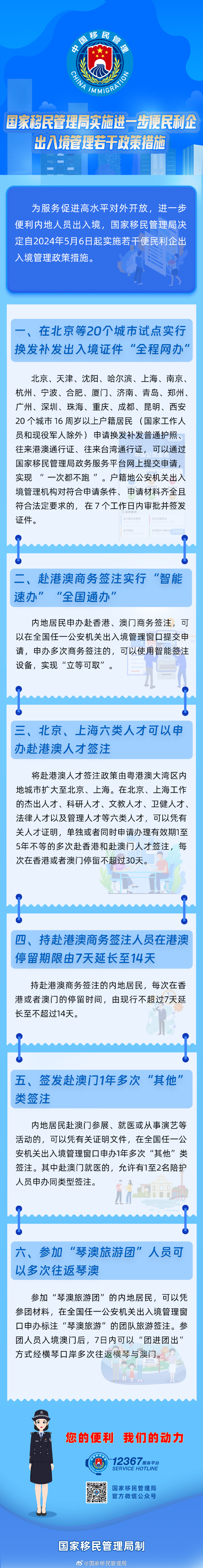 六項政策措施將出台，出入境更便利了！