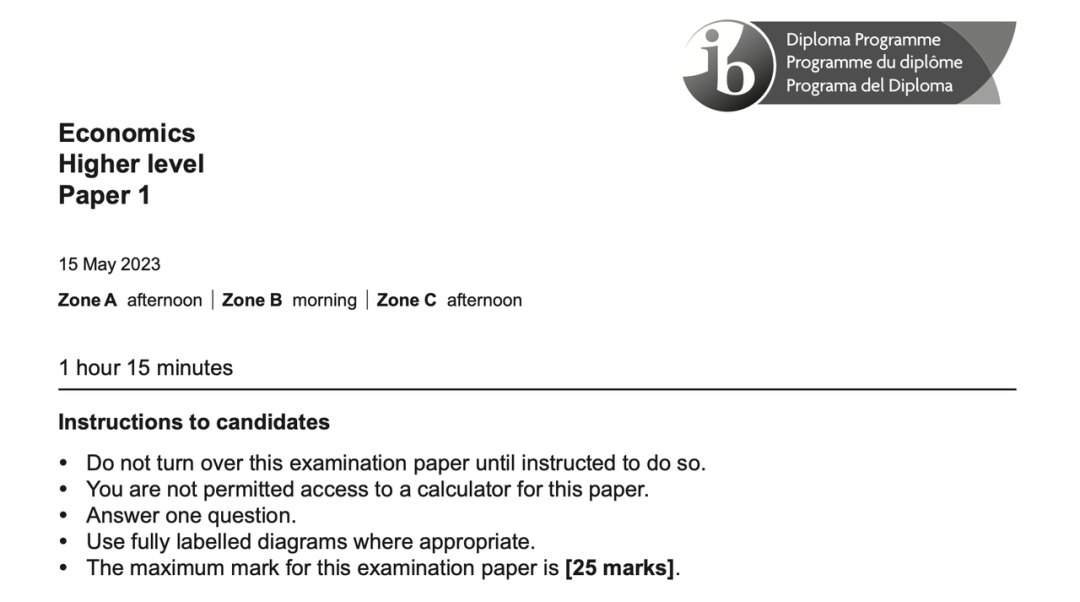 IB 經濟大考指南｜Paper 1 part a 得分技巧和答題思路