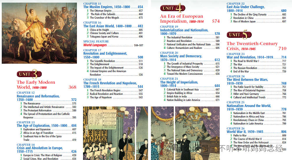 【最詳細解析】《世界曆史》Glencoe World History 北美中學及國際學校指定曆史教材