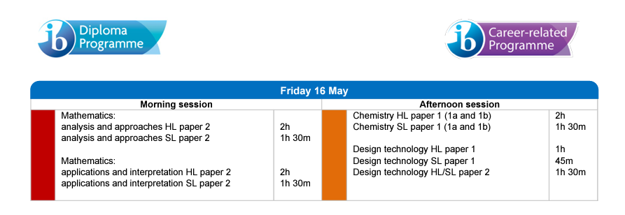 2025 IB exam date 公布，數學考試時間有大變化