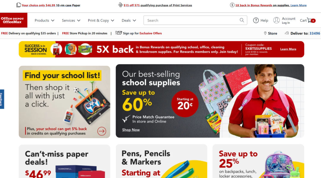 開學在即， Walmart、Amazon等10大購物網站買(mai) 文具哪家強？