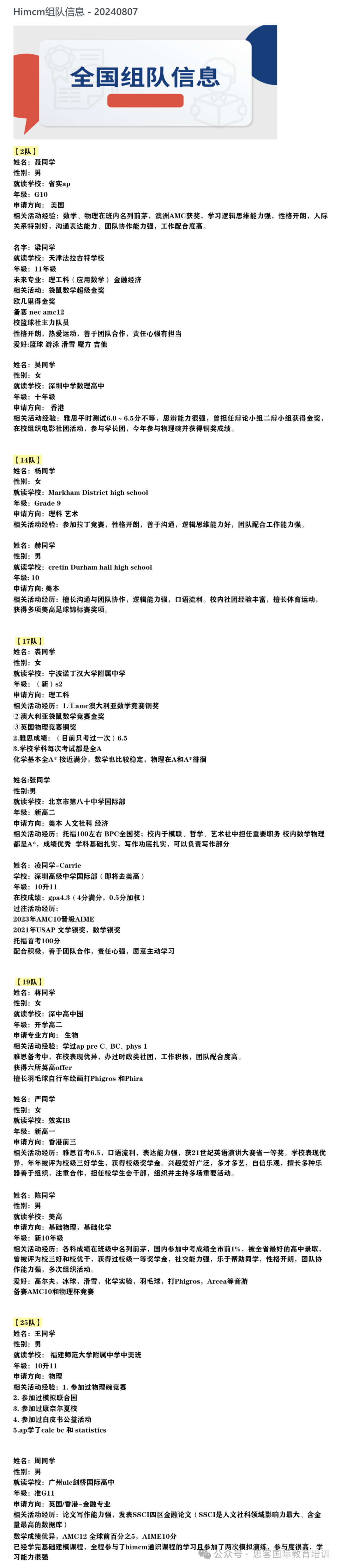 HiMCM競賽如何準備?賽前衝(chong) 獎方法分享！