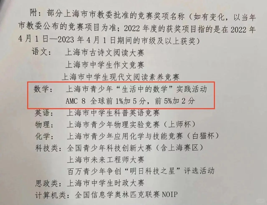 上海三公都明牌了，AMC8和小托福還有誰沒學？