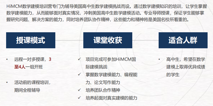 HIMCM數學建模競賽獲獎率高嗎？難度大嗎？附HiMCM競賽組隊輔導信息