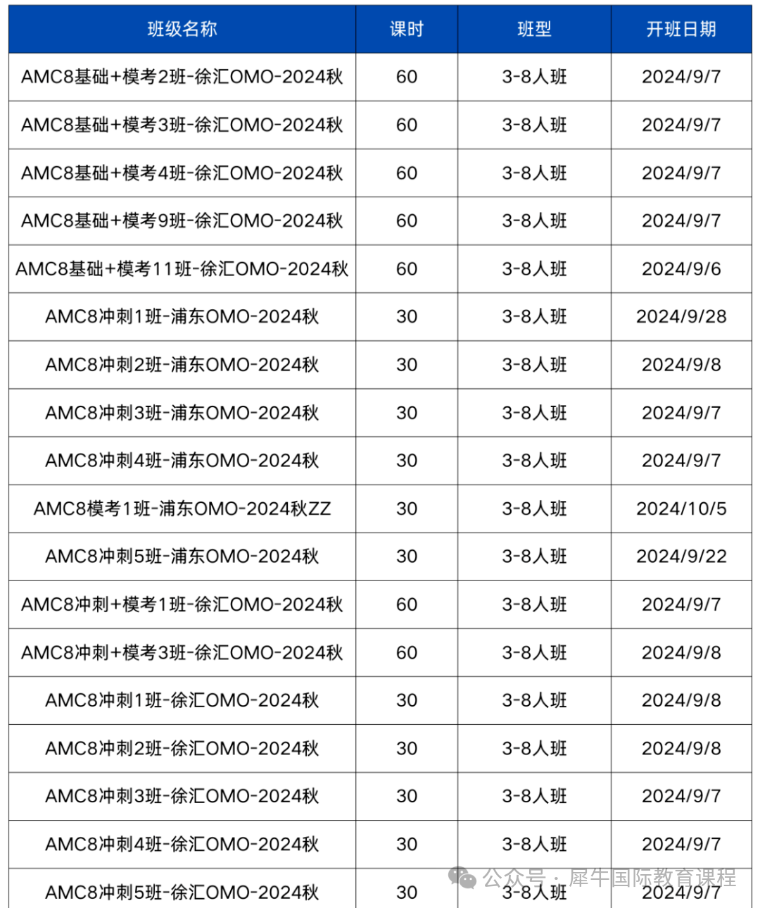 上海AMC8競賽線下課！AMC8數學競賽秋季班課表更新中~