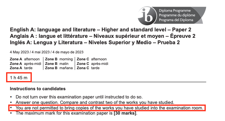 IB 英語 A Paper 1、Paper 2 考什麽(me) ？高分要求是什麽(me) ？